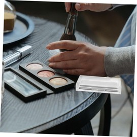 VICASKY 2pcs Magnetic Empty Eyeshadow Palette Versatile Makeup Organizer for Travel Contour Blush and Highlight Applications