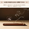Horizontal Incense Holder, Walnut Wood and Brass, Set of 3,