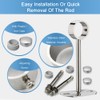 Aopin Curtain Rod Bracket 13.8 Inch (350mm) Stainless Steel Ceiling