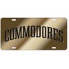 Craftique Vanderbilt Commodores Gold Laser Cut License Plate - Arched