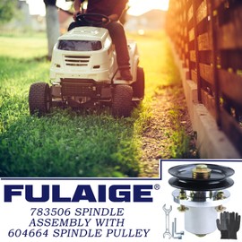 FULAIGE 783506 Spindle Assembly with 604664 Spindle Pulley Replaces 783506 Spindle Hustler Fastrak, Hustler Spindle 783506 for Hustler 54" RD FasTrak 935627, 936104, 941765 940387 943449CE Deck Mowers