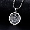Shusukue St Divina Necklace 925 Sterling Silver Saint Dymphna Amulet