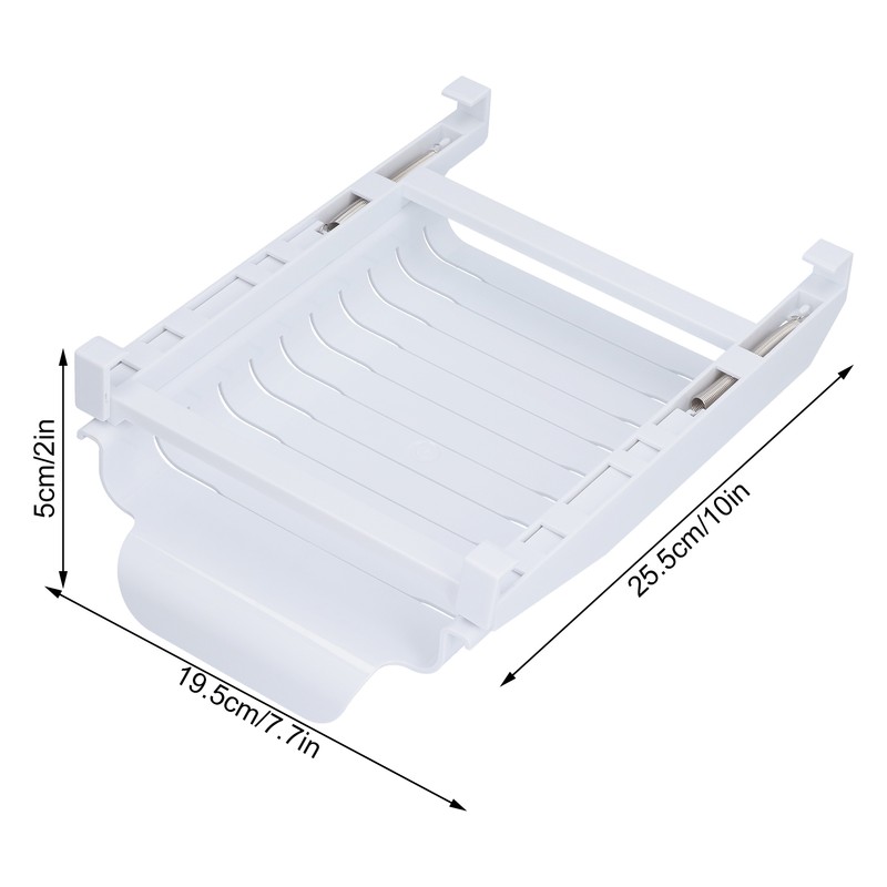 Refrigerator Storage Rack Fridge Drawer Hanging Rack Retractable Storage Organizer