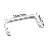 4 PCS Aluminum Purse Frame Clutch Bag Clasp U-Shaped Metal