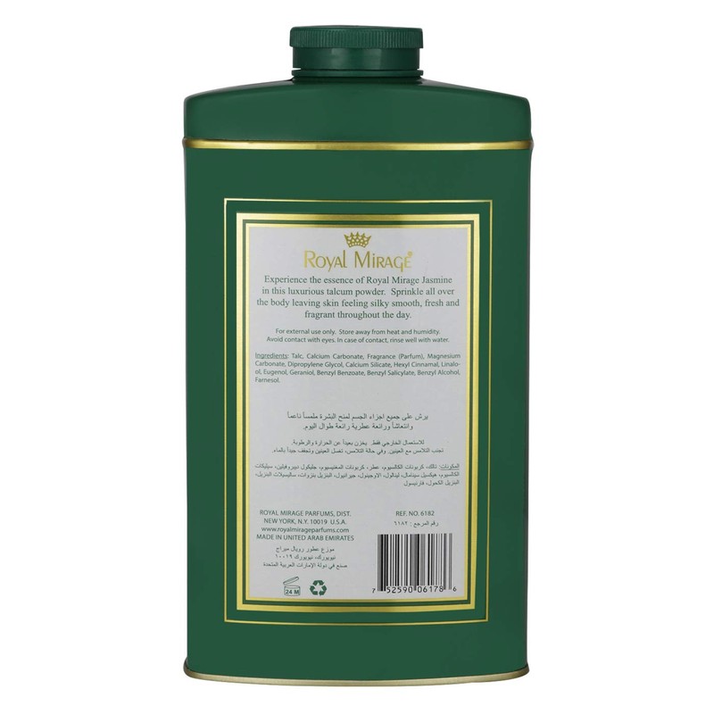 Royal Mirage Jasmine Perfumed Talcum Powder 250 g