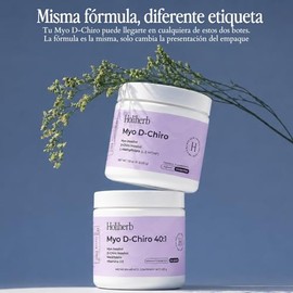 Holiherb - Myo & D-Chiro Inositol (40:1) + Metil Folato | Suplemento en Polvo | 45 días