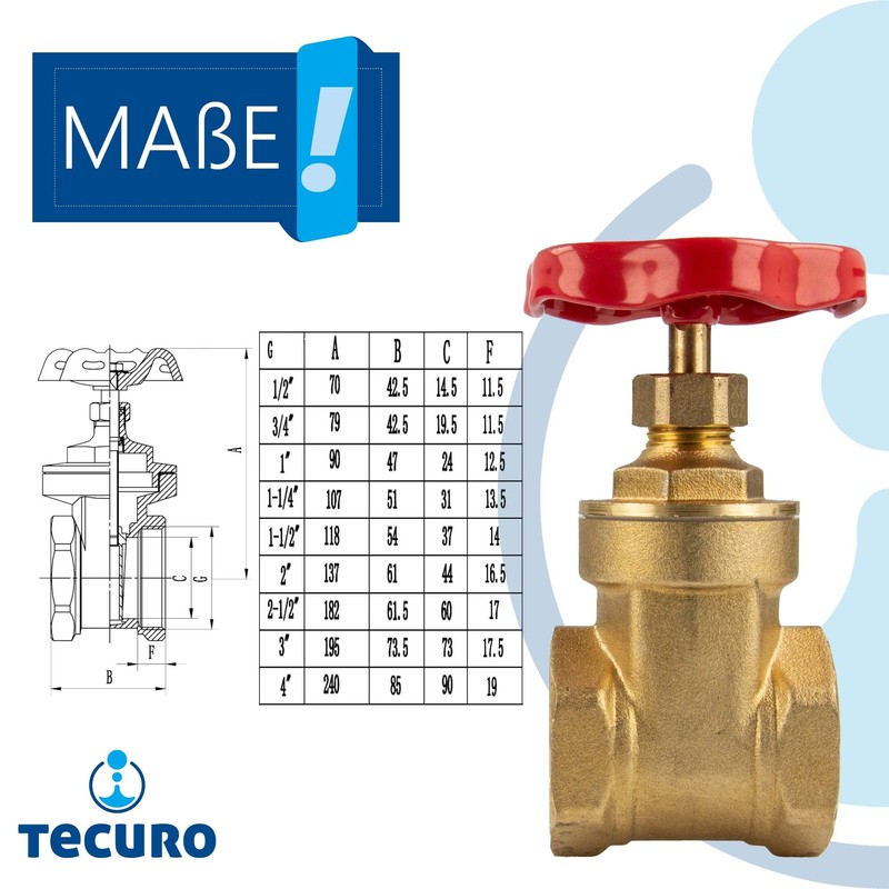 tecuro Brass sleeve slider, metallic sealing, internal thread on both