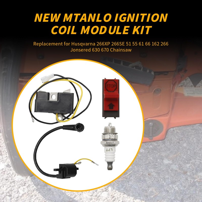 Anxingo 501517201 Ignition Coil Module Kit Replacement for Husqvarna 266XP
