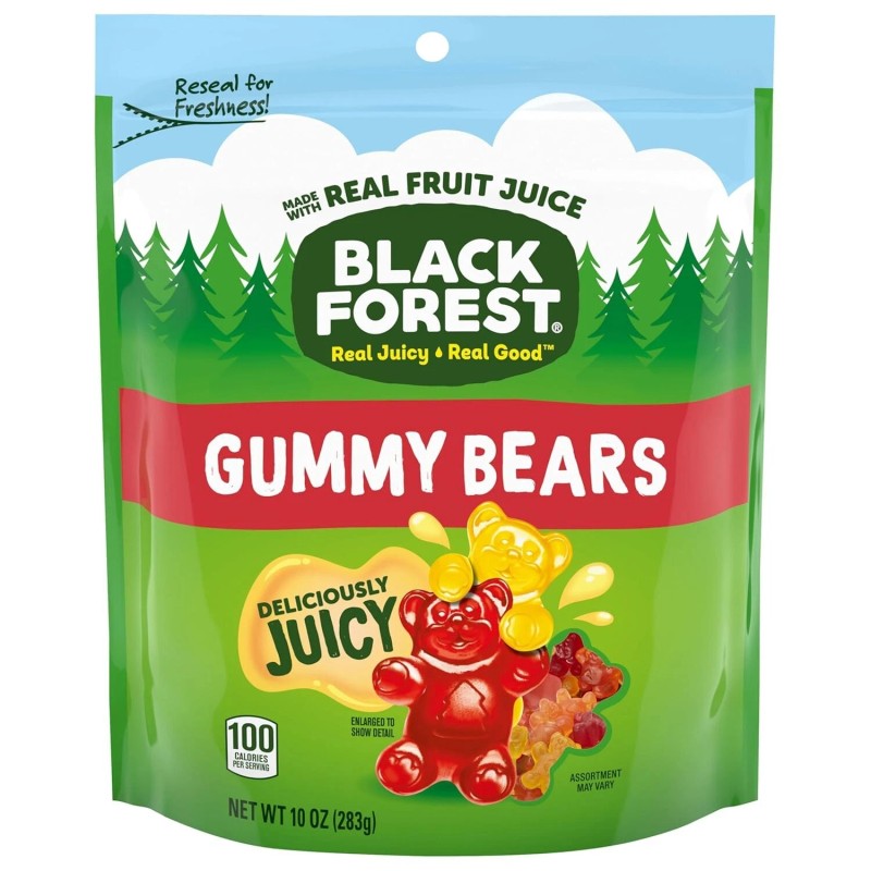 Black Forest Gummy Bears 10oz – Juicy Fruit Flavors, Made