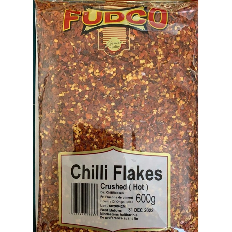 FUDCO CHILLI FLAKES CRUSHED HOT-600G