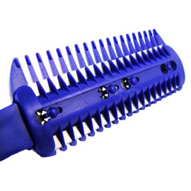 (4 Pack) Unisex Razor Comb Home Hair Cut Scissor with 6 Bonus Replacement Razors