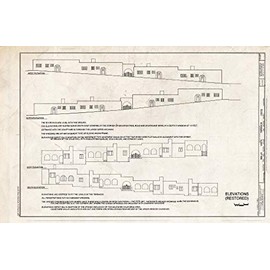 Historic Pictoric : Blueprint HABS Cal,19-SIMA,1- (Sheet 4 of 9) - Bella Vista Terrace, Mountain Trail & Alegria Avenue, Sierra Madre, Los Angeles County, CA 12in x 08in