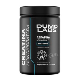 DUMO LABS | Creatina Monohidratada de Alta Pureza en polvo 300g | 60 porciones de 5gr