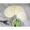 BeNat. Natural Loofah Sponge -5 Pads- Zero-Waste. Biodegradable. Eco-Friendly (Diameter