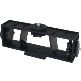 LUORNG Triple Camera Stand Single Camera Dual Camera Expansion Stand Multi Camera Stand Small Plastic for 1/4 Standard Base Receiver Hole Connection Tripod Desktop Stands Mobile Phone Photo Stands