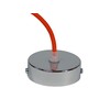 Clamping nipple strain relief M10x1 transparent, also suitable for textile
