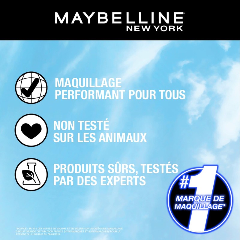 Maybelline New York Augen-Make-Up Entferner, sanfte und erfrischende Reinigung, beruhigende