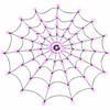Halloween Spider Web LED Light for Party Décor – Purple