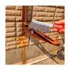 Heavy-Duty Stainless Steel Wire Brush, 235mm Length, Ergonomic Red Handle,
