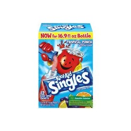 Kool-Aid Tropical Punch Drink Mix Singles, 12ct(Case of 2)