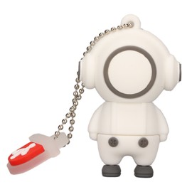 Cartoon USB Flash Drive Cute Cartoon Man Shape Anti Electromagnetic Interference USB2.0 Flash Drive Memory Device White 64G