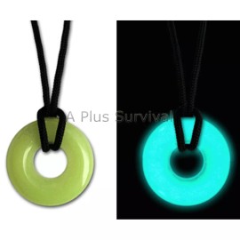 PaqLite UV UVO Blue Necklace Glo Glow in the Dark Light Stick Nite Lite Night Safety