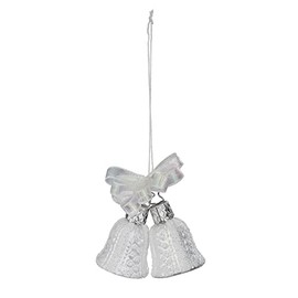 Inge-Glas Wedding Bells 10073S022 IGM German Glass Christmas Ornament