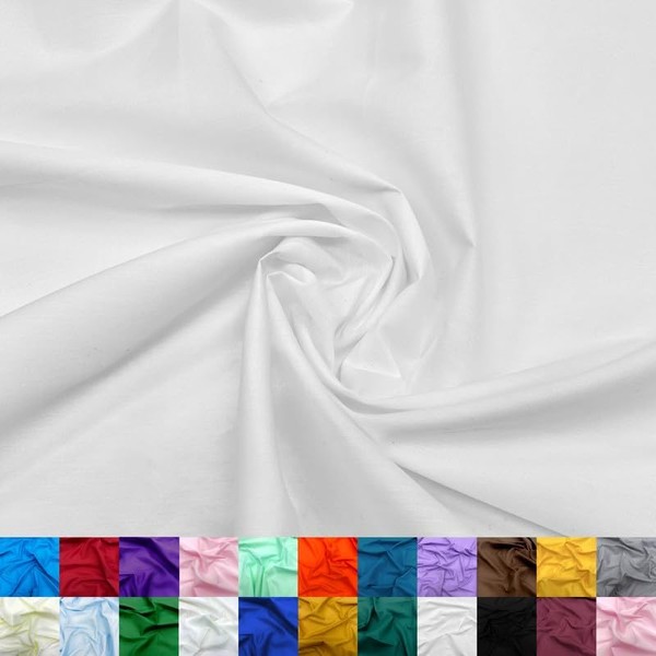 Ice Fabrics Cotton Polyester Broadcloth Fabric by The Yard -