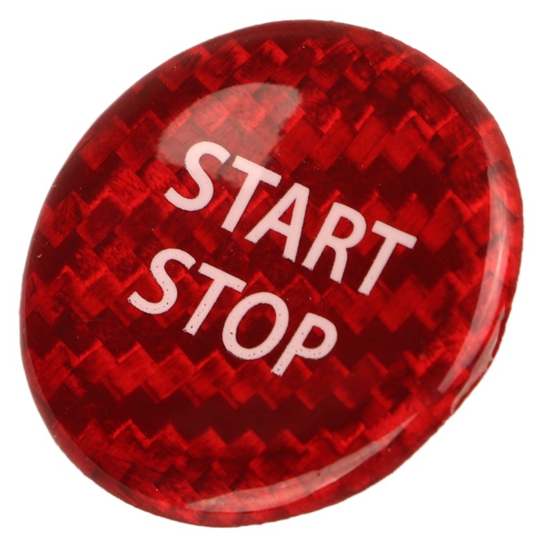 Push Start Button Cover Carbon Fiber Ignition Switch Button Cover