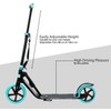 Adult Scooter - Folding, Adjustable Height, Big Wheels, Lightweight All-Aluminum