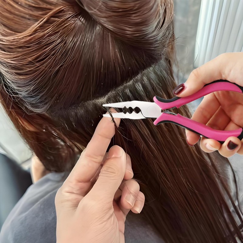 1 Pcs Hair Extension Pliers,3 Holes Plier For Micro Nano