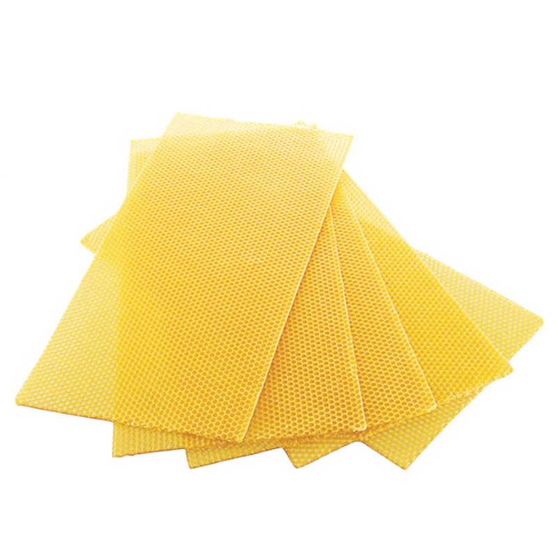 10Pcs Beeswax Sheets for Candle Making Natural Beeswax Honeycomb Foundation