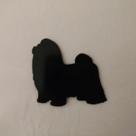 Shih Tzu Refrigerator magnet black silhouette Made in the USA
