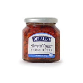 DeLallo Roasted Pepper Bruschetta, 10oz Jar, 6-Pack