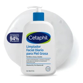 Cetaphil Limpiador Facial Diario Piel Grasa y Sensible 473ml