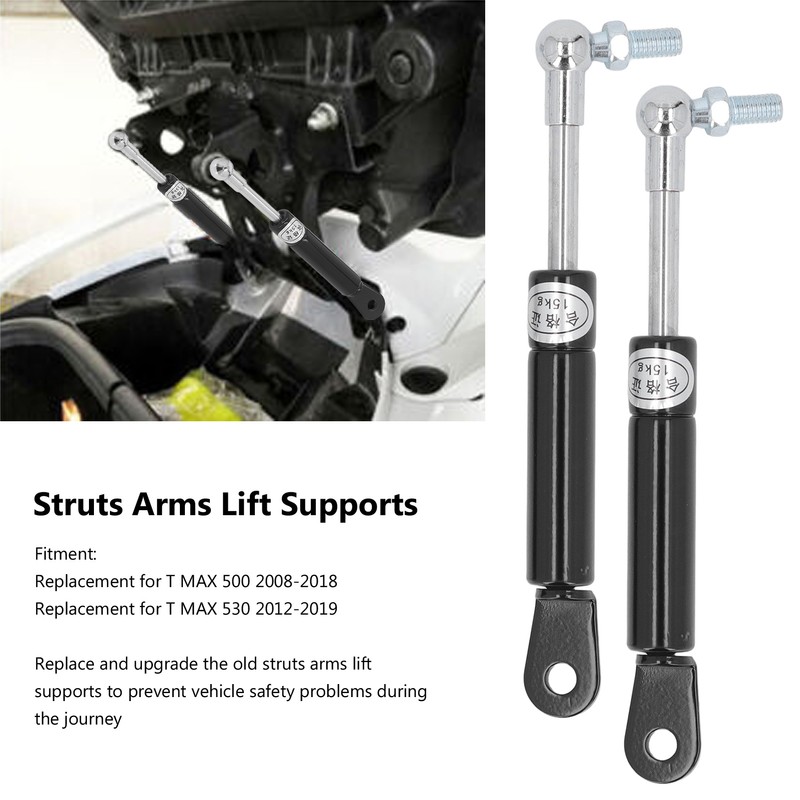 1 Pair Struts Arms Lift Supports Metal Motorcycle Seat Lifting