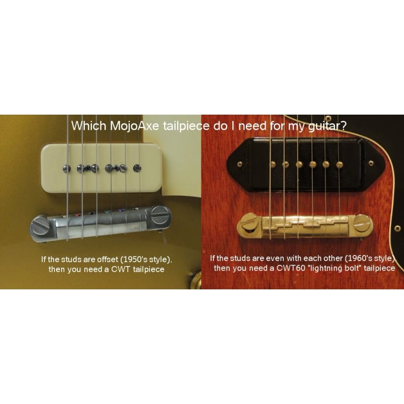 MojoAxe Compensated Wraparound Bridge for Vintage Gibson Les Paul Junior