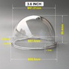 3.6 Inch Small PC Polycarbonate Clear Dome Cover CCTV Replacement