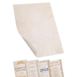 Nero Certificate Paper, Cream Decorative Effect, Similar to Parchment Paper for Printing & Writing - 60 Sheets, A4, Double Sided, Printer Friendly, 100 GSM - Astra Print