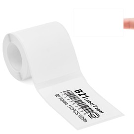 Label Maker Tape Compatible for NIIMBOT B21/B1/B3S, Barcode Address Label Printer Paper Waterproof Anti-Oil Scratch-Resistant Sticker White 50x70mm 110 Labels