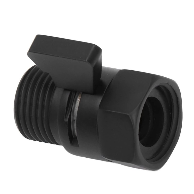 Shutoff Valve, high Efficiency Black Shower Head Valve for Kitchen