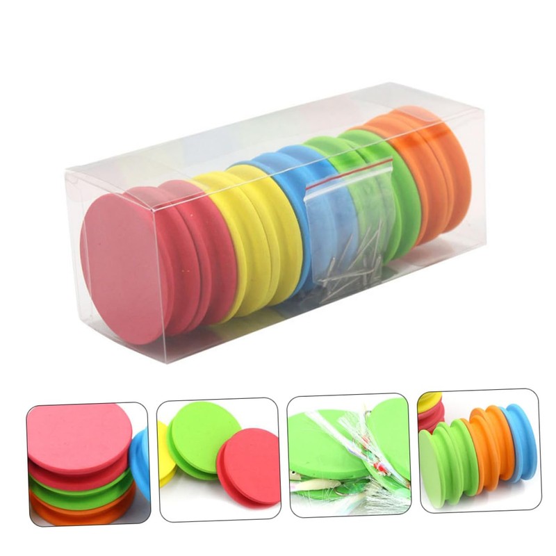 jojofuny 1set Fishing Snell Leader Rigs Spool Storage Accessories Eva