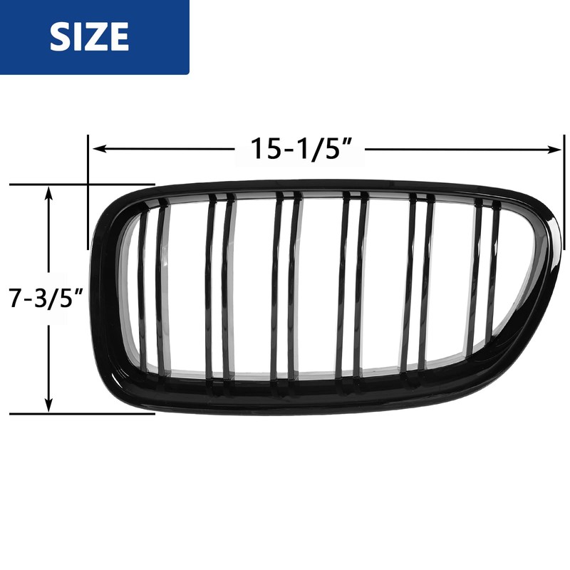 DEKEWEI F10 Grille,Front Kidney Grille Grill Compatible With 2010-2017 5