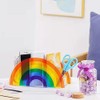 Stationery Organizer, Clear Pencil Holder, Rainbow Pencil Holder, Acrylic, with