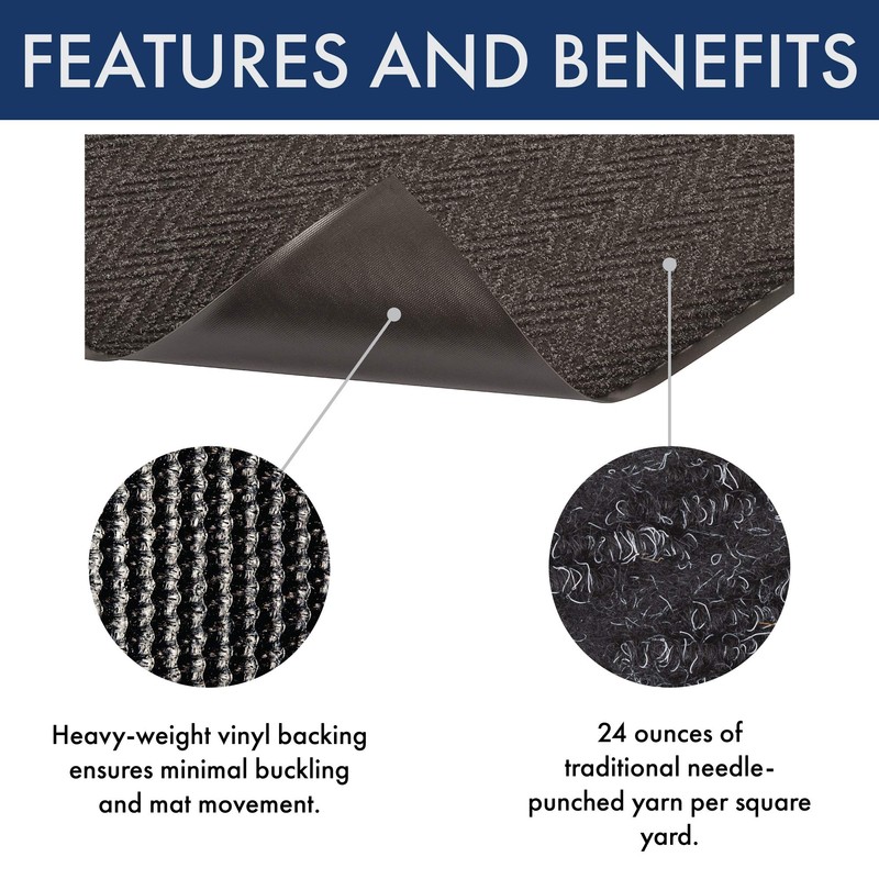 Notrax 105 Chevron Entrance Mat, for Home or Office, 2'
