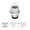 M METERXITY 1 Pack 1/4 BSPT Push Lock Fitting -