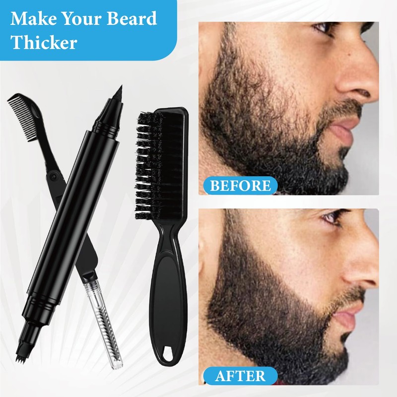 2 pack Beard Pen- Beard Pencil Filler For Men -