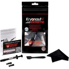 Thermal Grizzly Kryonaut Extreme The High Performance CPU Thermal Paste for Cooling All Processors, Graphics Cards, Heat Sinks in Computers & Consoles with Extra Cloth, Pads & Spatula (2 Gram)
