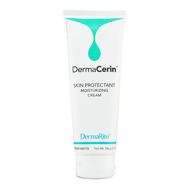 DermaCerin Moisturizing Cream - 2 Pack, 3.5 Oz - Everyday Skin Protectant for Dry, Flaky, Sensitive Skin with White Petrolatum, Fragrance Free