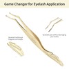 Miuffue Lash Applicator Tool DIY False Eyelash Applicator Tool Stainless